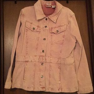 EUC Vintage Pink stretchy corduroy Jacket